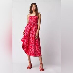 Shona Joy by Free People Antonia Ruched Midi dress